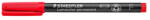 STAEDTLER Alkoholos marker, OHP, 0, 6 mm, STAEDTLER "Lumocolor 318", piros (318-2) - eztkapdki