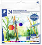 STAEDTLER Akvarell ceruza készlet, hatszögletű, STAEDTLER "146 10C", 24 különböző szín (14610C C24)