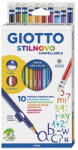GIOTTO Színes ceruza GIOTTO hegyezővel, radírral 10db/készlet (2568 00) - eztkapdki
