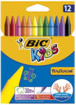 BIC Zsírkréta BIC KIDS PlastiDecor kerek hegyezett 12 színű (945764) - eztkapdki