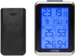 Virone Statie meteo cu ceas si Transmitator exterior VIRONE WS-3, temperatura si umiditate interior si exterior, calendar, alarma, alimentare cu baterii (WS-3)