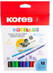 Kores Filctoll készlet, kimosható, KORES "Korellos", 12 különböző szín (29013) - eztkapdki