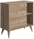 Persera Dulap Raft Cu Usa Vega, Stejar, 75 x 35 x 74 cm (RS7404) Garderoba