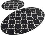 Persera Set 2 Covorase baie Kupa, 60 x 100 cm, 50 x 60 cm, Antiderapant, Negru (KUPA4806) Covor baie