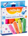Nebulo Szövegkiemelő készlet, 2-5 mm, NEBULO, 4 neon szín (SZK-4-NE)