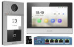 Hikvision IP kaputelefon szett - DS-KIS604-S (DS-KV8113-WME1, DS-KH6320-WTE1, DS-3E0105P-E/M, 16GB microSD kártya) (DS-KIS604-S) - eztkapdki