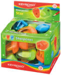 Keyroad Hegyező 1 lyukú tartályos 24 db/display Keyroad Starfish vegyes színek (KR970972)