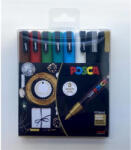 uni Dekormarker készlet, 0, 9-1, 3 mm, UNI "Posca PC-3M Holiday", 8 különböző szín (2UPC3MH8C)