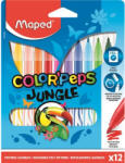 Maped Filctoll készlet, 2, 8 mm, kimosható, MAPED "Color`Peps Jungle", 12 különböző szín (845420) - eztkapdki