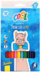 Victoria Színes ceruza készlet, háromszögletű, vastag, COOL BY VICTORIA, 12 különböző szín - eztkapdki