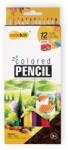COLOKIT Színes ceruza készlet, hatszögletű, hegyezővel, COLOKIT, 12 különböző szín (CPC-C012) - eztkapdki