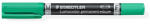 STAEDTLER Alkoholos marker, F/M, 0, 6/1, 5 mm, kúpos, kétvégű, STAEDTLER "Lumocolor Duo 348", zöld (348-5) - eztkapdki