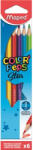 Maped Színes ceruza készlet, háromszögletű, MAPED "Color`Peps", 6 különböző szín (832002)