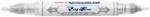 Zebra Lakkmarker kétvégű ZEBRA Mckie olajbázisú extra fine 0, 7-1, 2 mm ezüst (57579) - eztkapdki