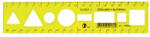 Optima Sablon vonalzó OPTIMA fluor 20cm (53035) - eztkapdki