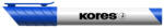 Kores Tábla- és flipchart marker, 1-3 mm, kúpos, KORES "K-Marker", kék (20833)