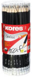 Kores Grafitceruza radírral, HB, hatszögletű, KORES, 72db/cs (92672)