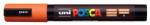 uni Dekormarker, 1, 8-2, 5 mm, UNI "Posca PC-5M", narancssárga (PC-5M ORANGE)