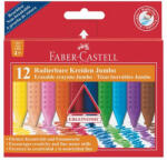 Faber-Castell Zsírkréta, háromszögletű, FABER-CASTELL "Jumbo Grip", 12 különböző szín (122540) - eztkapdki