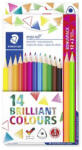 STAEDTLER Színes ceruza készlet, 3szögletű STAEDTLER "Ergo Soft", 14 különböző szín (157 C14P1)