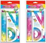 Keyroad Vonalzó készlet 20 cm, flexibilis 3 db/bliszter Keyroad Flex Draw vegyes színek (KR972278)