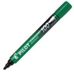 Pilot Alkoholos marker, 1-4, 5 mm, kúpos, PILOT "Permanent Marker 100", zöld (SCA-100-G)