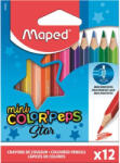 Maped Színes ceruza készlet, háromszögletű, MAPED "Color`Peps Mini", 12 különböző szín (832500)
