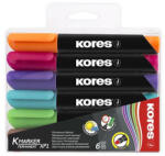 Kores Alkoholos marker, 3-5 mm, kúpos, KORES "K-Marker", 6 különböző szín (20902) - eztkapdki