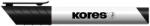 Kores Tábla- és flipchart marker, 1-3 mm, kúpos, KORES "K-Marker", fekete (20830)