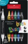 Faber-Castell Dekormarker készlet, 1, 0/3, 0 mm, kétvégű, akril, FABER-CASTELL "Shake&Paint", 6 különböző szín (285507) - eztkapdki
