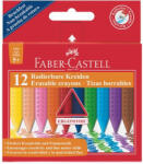 Faber-Castell Zsírkréta, háromszögletű, FABER-CASTELL "Grip", 12 különböző szín (122520) - eztkapdki