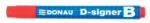 DONAU Táblamarker, 2-4 mm, kúpos, DONAU "D-signer B", piros (7372001-04PL) - eztkapdki