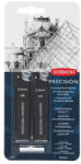 Derwent Grafitbél szett, 0, 5mm, HB, 2B, DERWENT "Precision", 33db/cs (2302430) - eztkapdki
