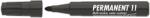 ICO Alkoholos marker, 1-3 mm, kúpos, ICO "Permanent 11", fekete (9580007007)