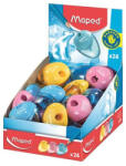 Maped Hegyező display, egylyukú, tartályos, balkezes, MAPED "I-Gloo", vegyes színek, 24db/disp (032211)