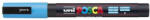 uni Dekormarker, 0, 9-1, 3 mm, UNI "Posca PC-3M", világoskék (2UPC3MVK)