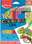 Maped Színes ceruza készlet, háromszögletű, MAPED "Color`Peps", 36 különböző szín (832017FC)