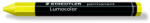 STAEDTLER Jelölőkréta, mindenre író, vízálló (omnigraph), STAEDTLER "Lumocolor 236", sárga, 12db/doboz (236-1)