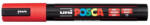 uni Dekormarker, 1, 8-2, 5 mm, UNI "Posca PC-5M", piros (PC-5M RED)