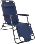  Sezlong pliabil SERSIMO Zero Gravity, reglabil, albastru inchis, 80x60x153 cm (GC-0012)