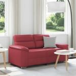 vidaXL Canapea cu 2 locuri, rosu vin, 160x81x84 cm, piele ecologica GartenMobel Dekor (4105335) Canapea
