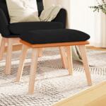 vidaXL Taburet, negru, 45x29, 5x35 cm, textil & piele ecologica GartenMobel Dekor (341452)