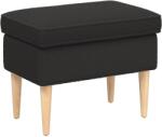 vidaXL Taburet Negru 55 x 35 x 41 cm Bouclé GartenMobel Dekor (42029987)