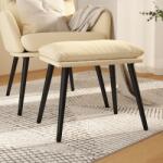 vidaXL Taburet, crem, 45x29, 5x35 cm, material textil GartenMobel Dekor (341495)