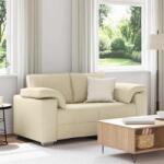 vidaXL Canapea pentru doua persoane Crem 160 cm tesatura GartenMobel Dekor (4105224) Canapea