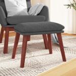 vidaXL Taburet, gri închis, 45x29, 5x35 cm, material textil GartenMobel Dekor (341458)