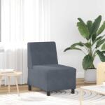 vidaXL Canapea modulara fara brate, gri închis, 55 cm, catifea GartenMobel Dekor (4108480) Canapea