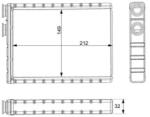 MAHLE Schimbător de căldură, încălzire habitaclu MAHLE BEHR AH 371 000S (AH 371 000S)