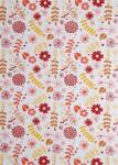  Hârtie decorativă model flori / frunze - roșu / portocaliu 18x25 5buc