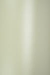 Majestic Hârtie decorativă colorată metalizată Majestic 120g Fresh Mint verde deshis buc. 10A5